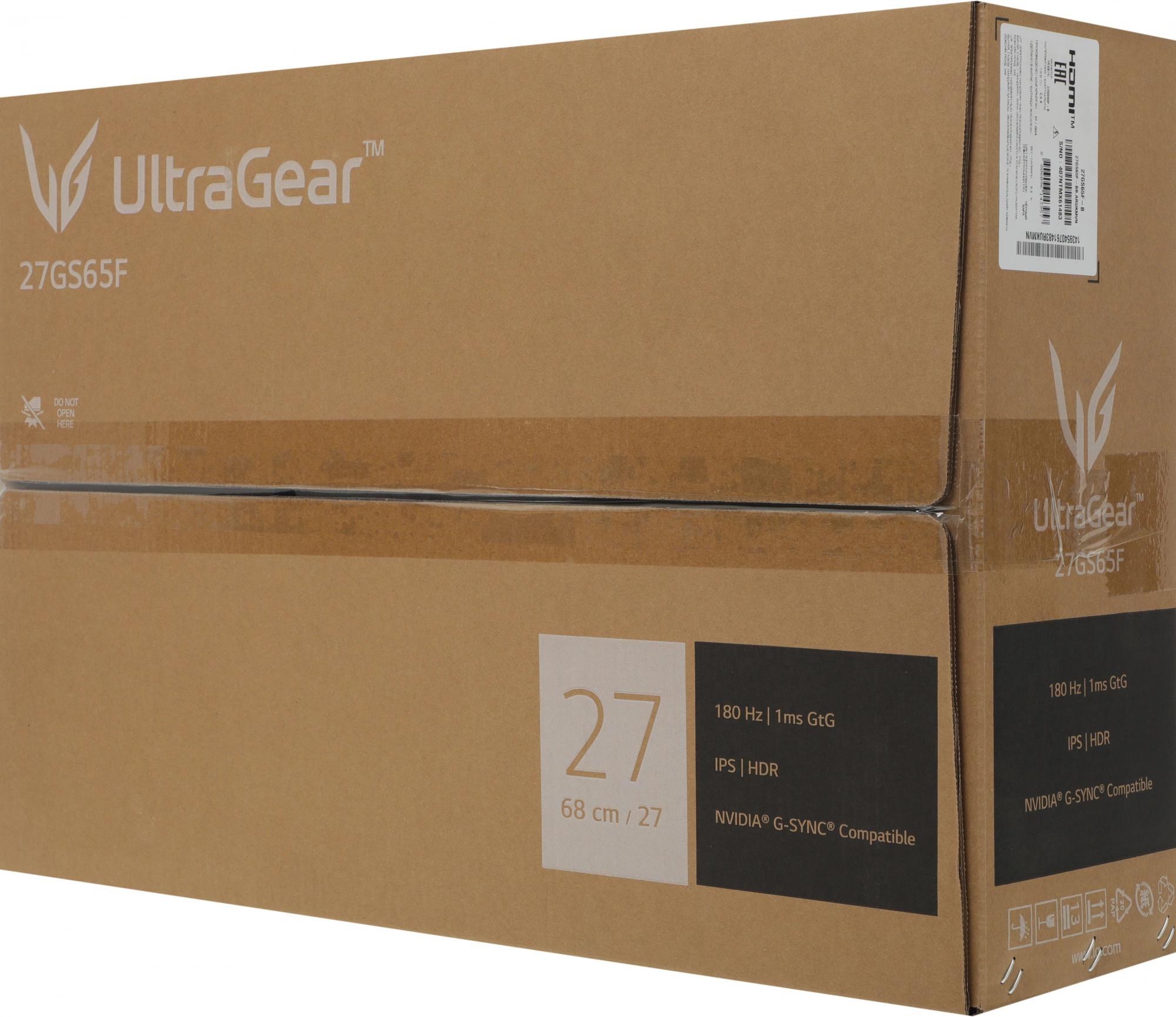 Монитор LG 27" UltraGear 27GS65F-B черный IPS LED 16:9 HDMI матовая HAS 300cd 178гр/178гр 1920x1080 180Hz FreeSync DP FHD 7.2кг — изображение 17