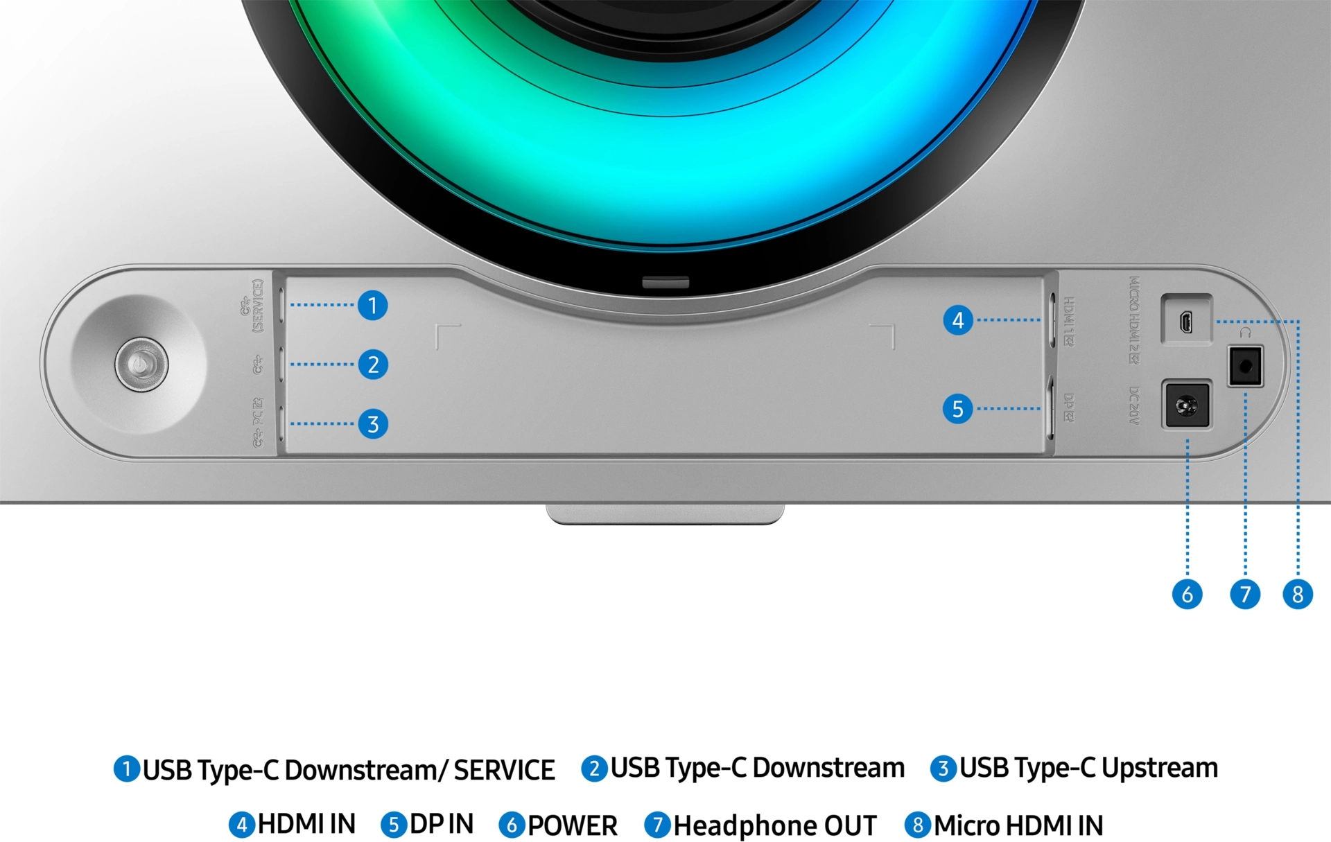 Монитор Samsung 49" Odyssey OLED G9 S49DG932SIXCI серебристый OLED LED 32:9 HDMI полуматовая HAS 250cd 178гр/178гр 5120x1440 240Hz FreeSync Premium Pro DP USB 12.9кг — изображение 12