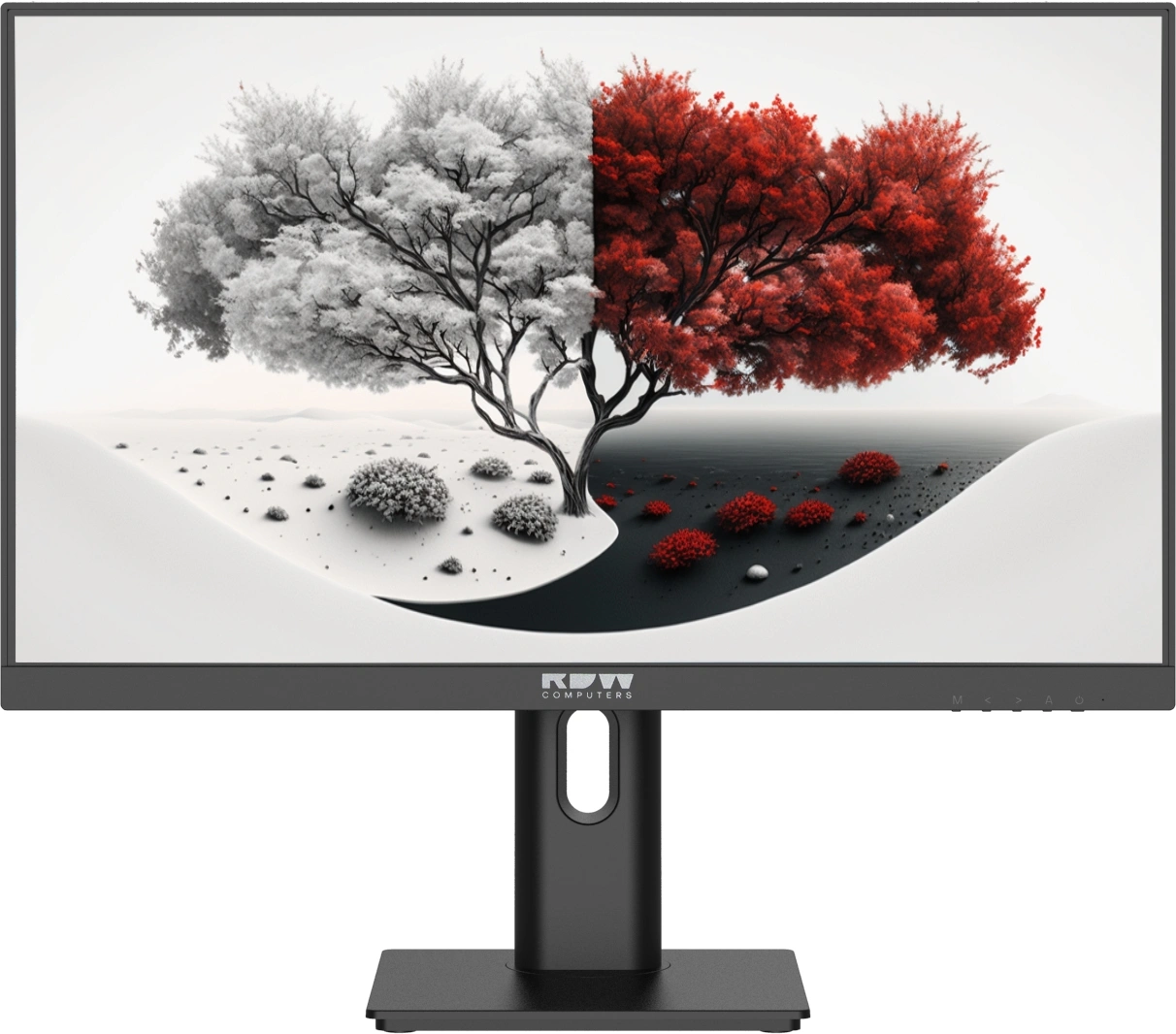 Монитор RDW Computers 23.8" RDW2401K черный IPS 4ms 16:9 HDMI матовая 300cd 178гр/178гр 1920x1080 100Hz VGA DP FHD 4.185кг (RUS)