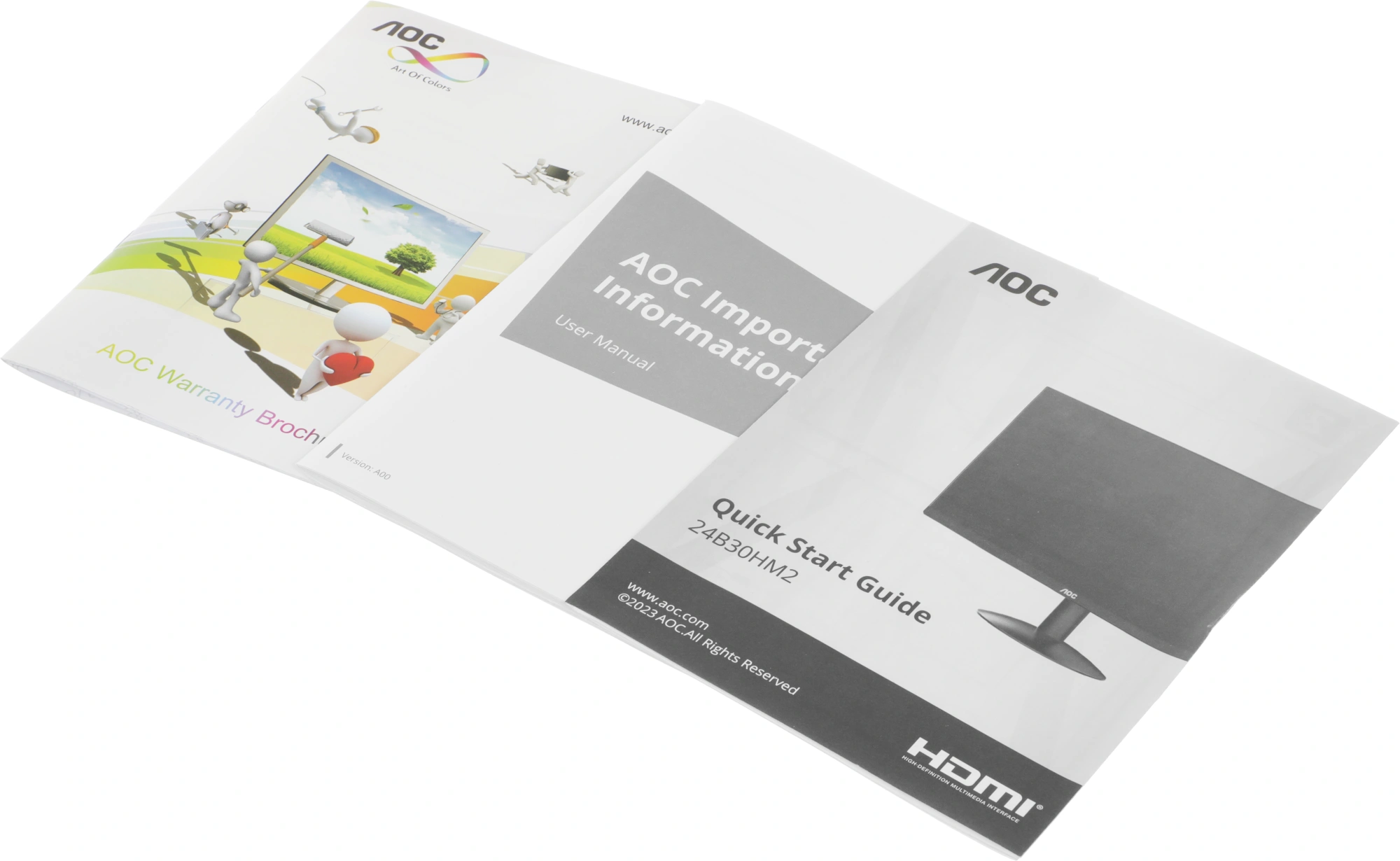 Монитор AOC 23.8" Value Line 24B30HM2 черный VA LED 4ms 16:9 HDMI матовая 250cd 178гр/178гр 1920x1080 100Hz VGA FHD 2.44кг — изображение 12