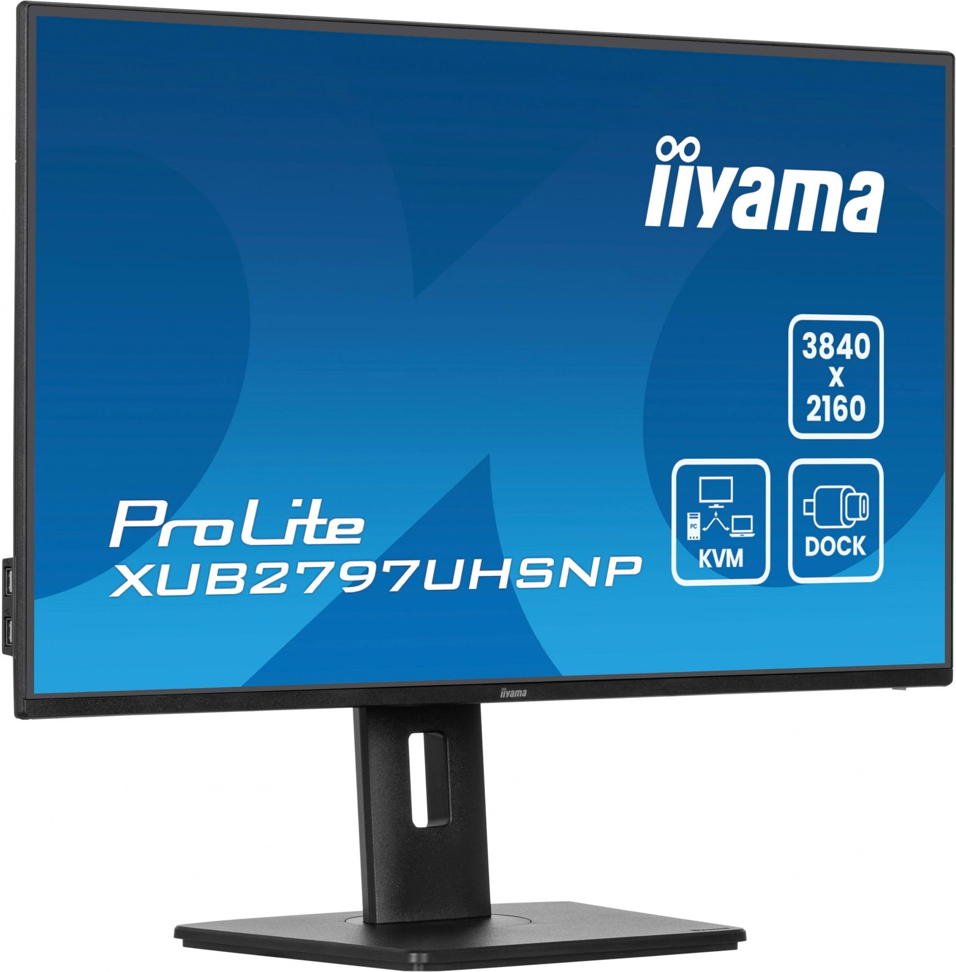 Монитор Iiyama 27" ProLite XUB2797UHSNP-B1 черный IPS LED 16:9 HDMI M/M матовая HAS Piv 1300:1 350cd 178гр/178гр 3840x2160 60Hz DP 4K USB 6.1кг — изображение 3