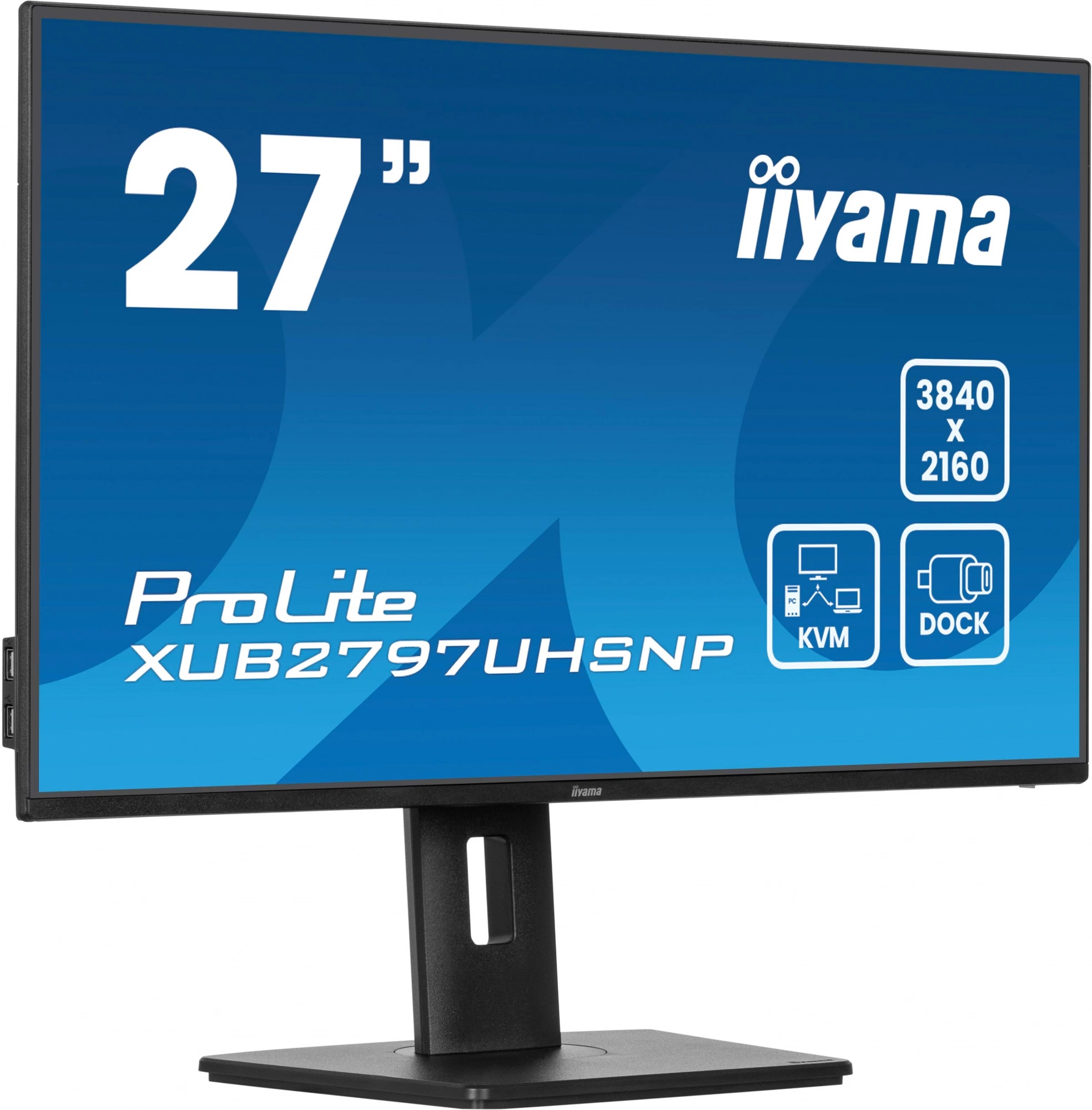 Монитор Iiyama 27" ProLite XUB2797UHSNP-B1 черный IPS LED 16:9 HDMI M/M матовая HAS Piv 1300:1 350cd 178гр/178гр 3840x2160 60Hz DP 4K USB 6.1кг — изображение 4