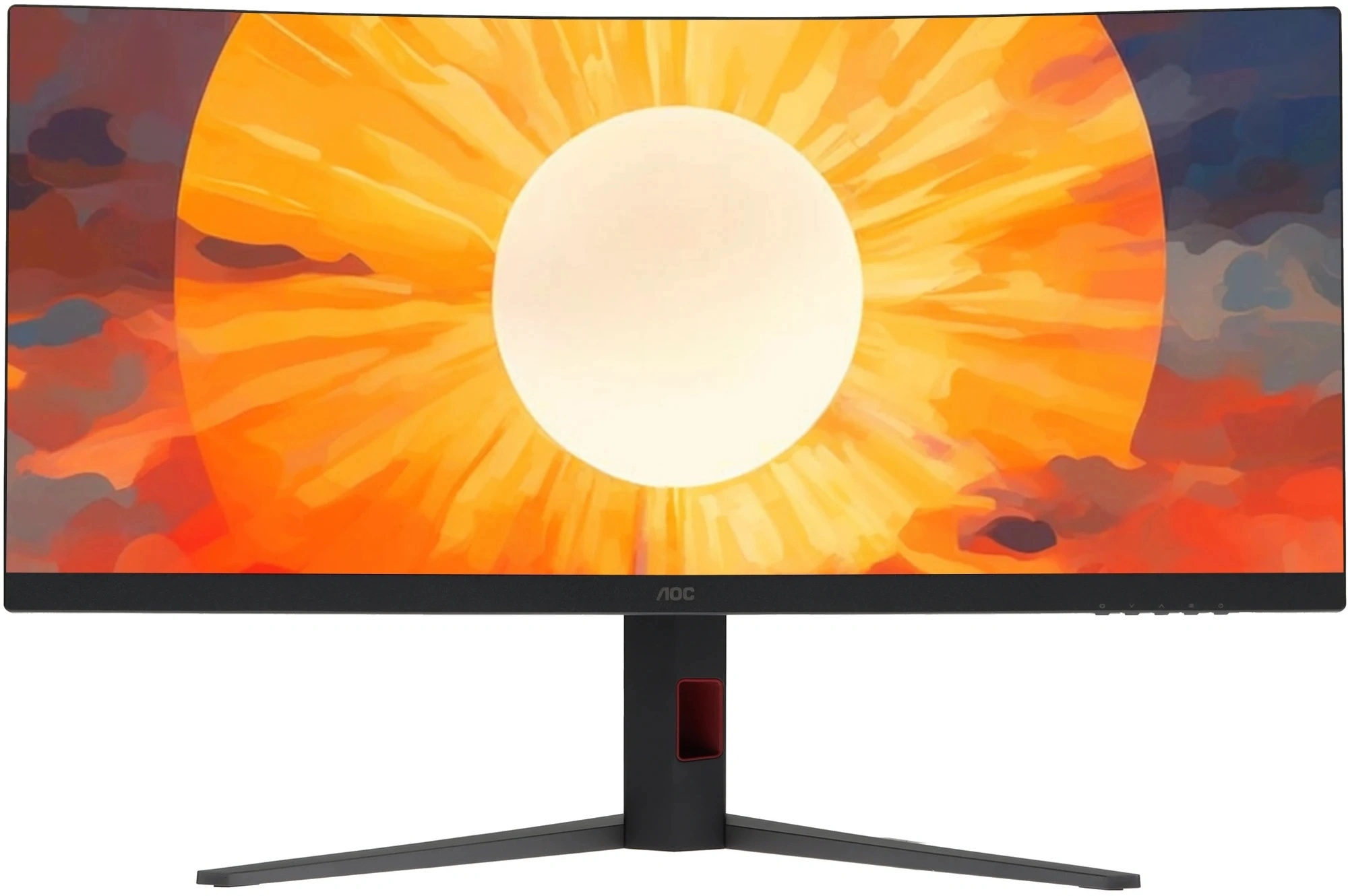 Монитор AOC 34" Gaming CU34G4 черный VA LED 21:9 HDMI матовая HAS Piv 300cd 178гр/178гр 3440x1440 180Hz FreeSync Premium DP UW 8.08кг