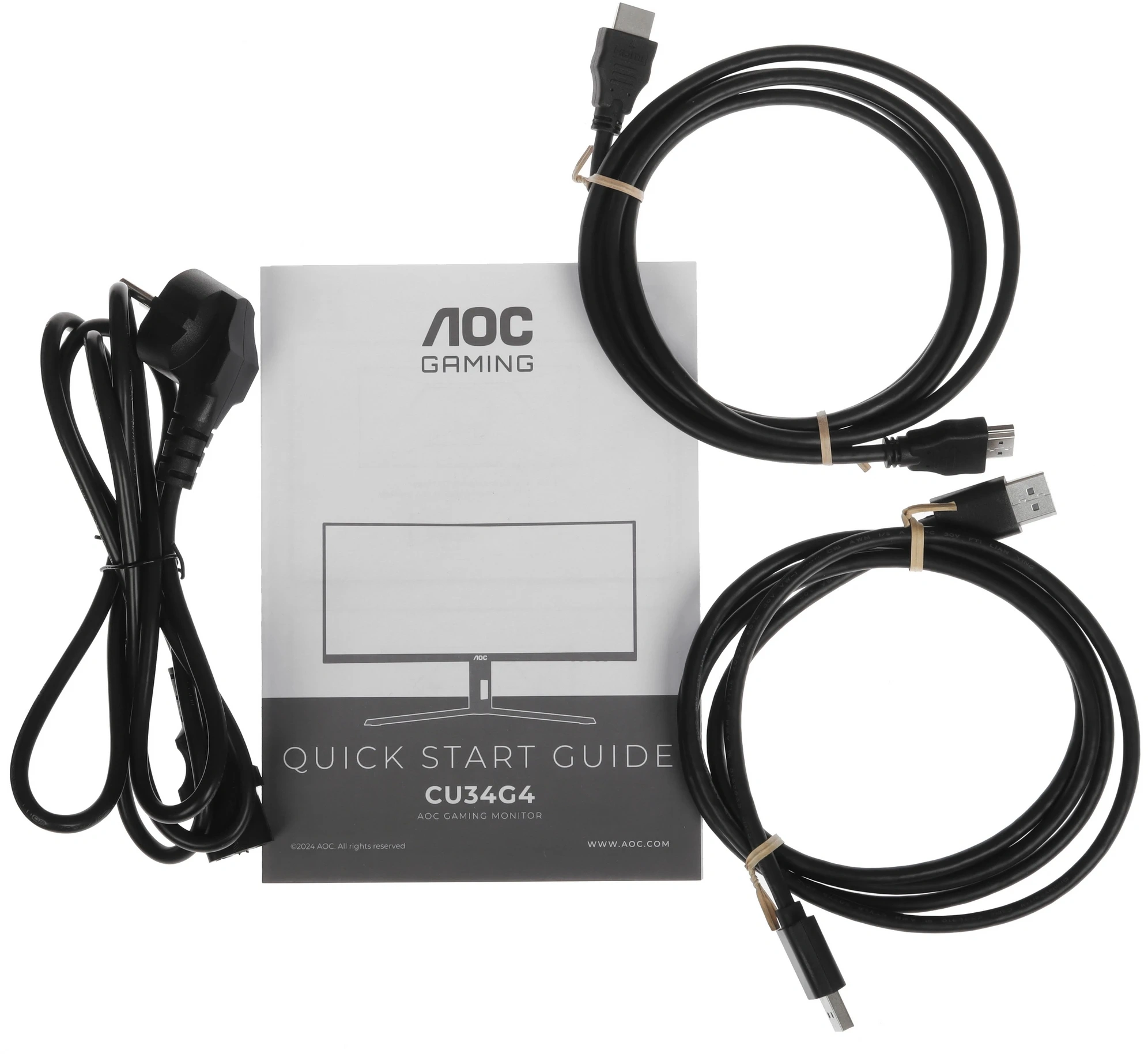 Монитор AOC 34" Gaming CU34G4 черный VA LED 21:9 HDMI матовая HAS Piv 300cd 178гр/178гр 3440x1440 180Hz FreeSync Premium DP UW 8.08кг — изображение 13