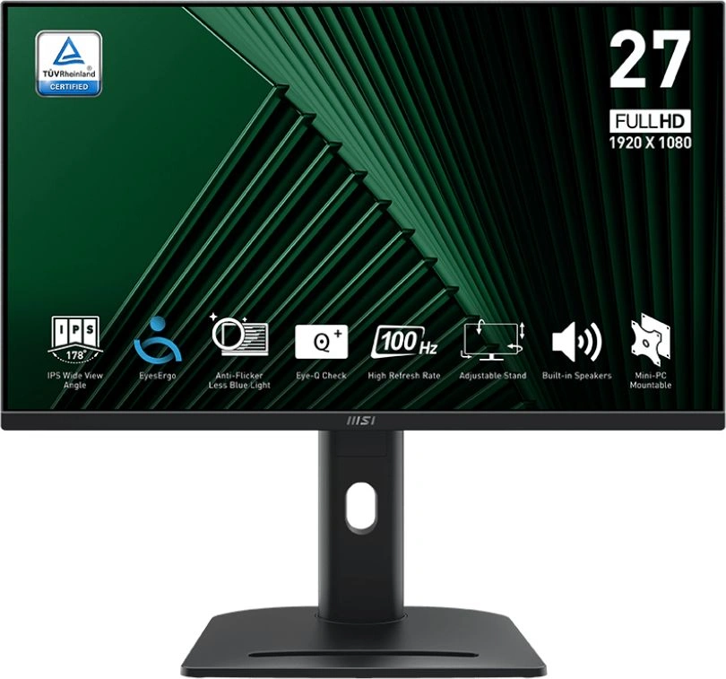Монитор MSI 27" Pro MP275PG черный IPS LED 16:9 HDMI M/M матовая HAS Piv 300cd 178гр/178гр 1920x1080 100Hz VGA DP FHD 6.03кг — изображение 5