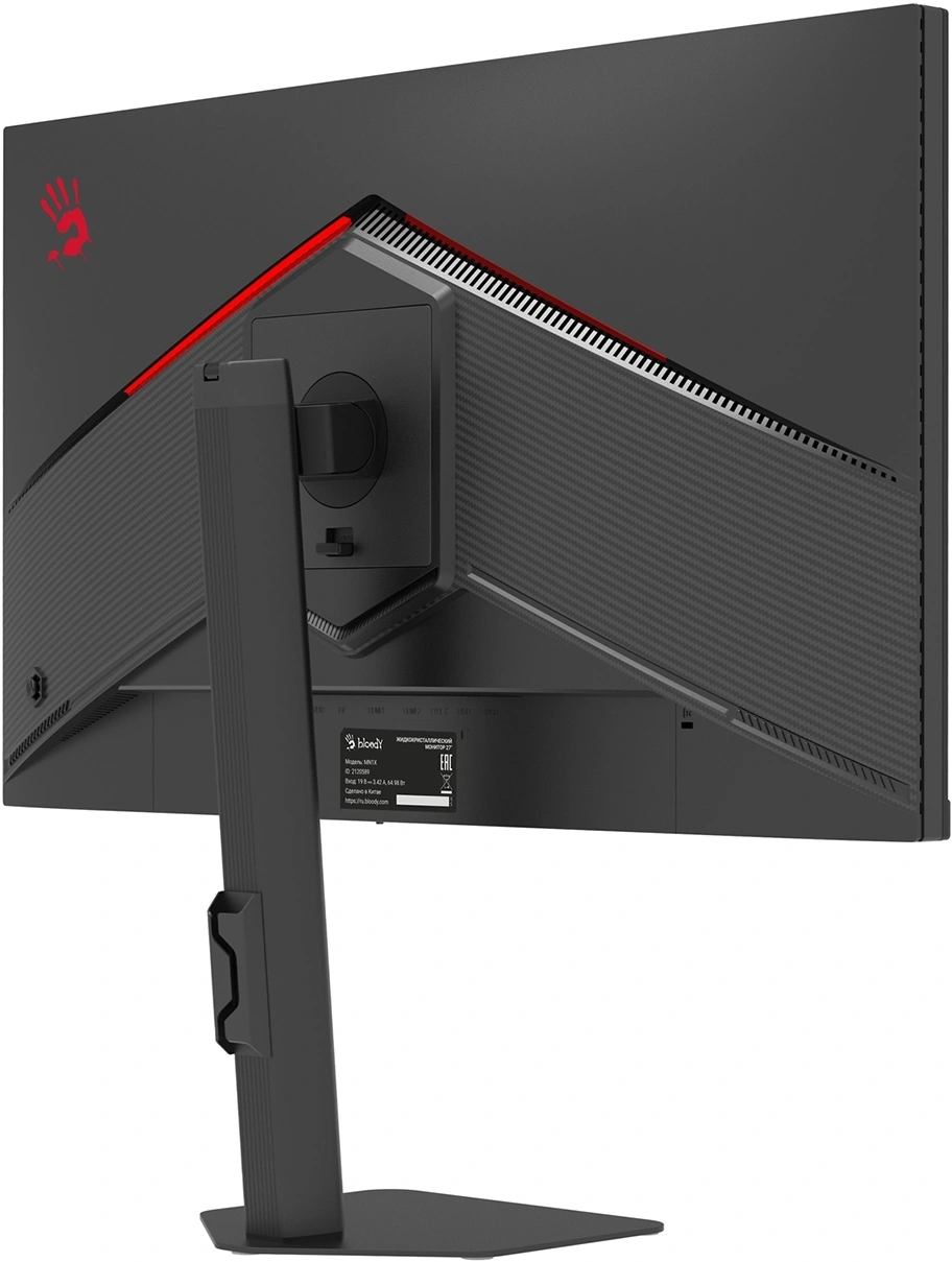 Монитор Bloody 27" MN1X черный IPS LED 1ms 16:9 HDMI M/M матовая HAS Piv 600cd 178гр/178гр 2560x1440 210Hz G-Sync FreeSync DP 2K 5.84кг — изображение 2