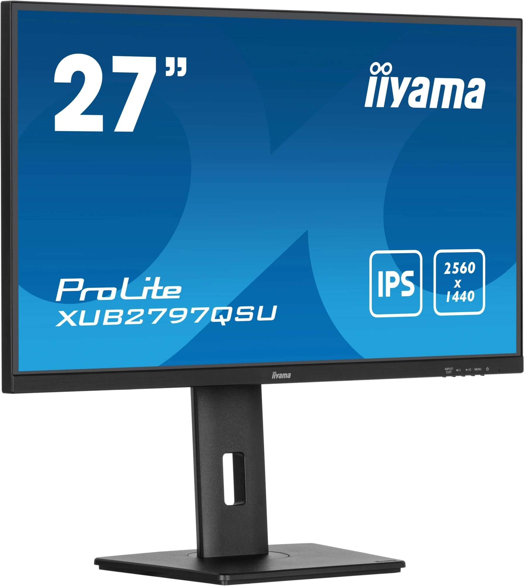 Монитор Iiyama 27" ProLite XUB2797QSU-B2 черный IPS LED 16:9 HDMI M/M матовая HAS Piv 300cd 178гр/178гр 2560x1440 100Hz DP 2K USB 5.7кг — изображение 4