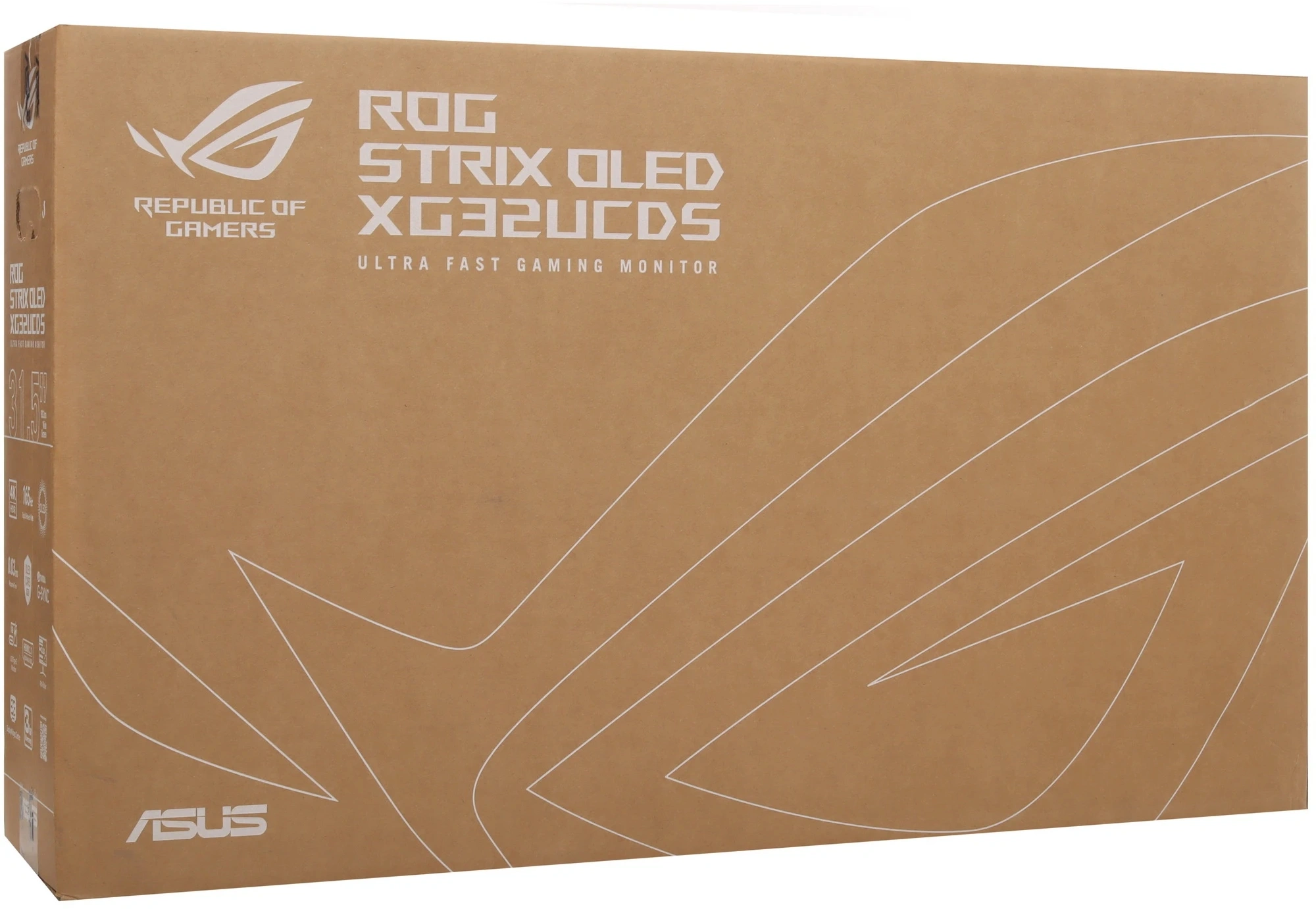 Монитор Asus 31.5" ROG Strix XG32UCDS черный QD OLED LED 0.03ms 16:9 HDMI матовая HAS Piv 1500000:1 1000cd 178гр/178гр 3840x2160 165Hz FreeSync Premium DP 4K USB 6.6кг — изображение 17