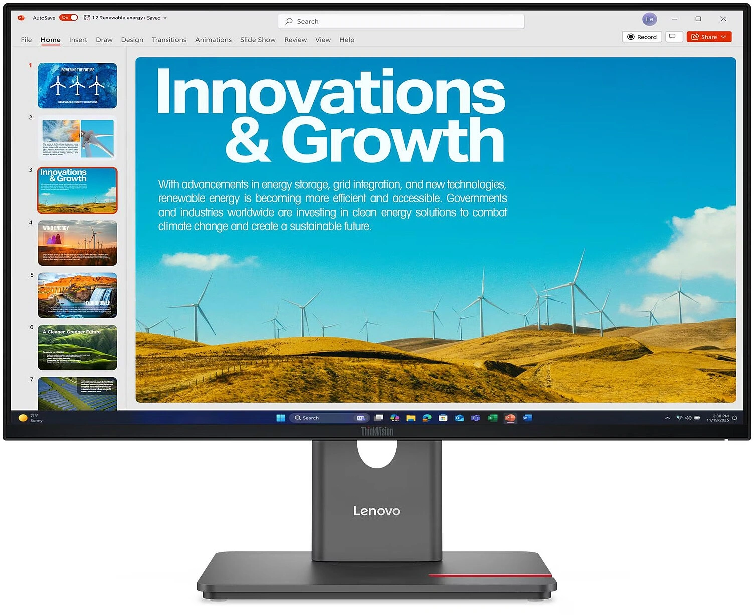 Монитор Lenovo 23.8" ThinkVision P24QD-40 черный IPS LED 16:9 HDMI матовая HAS Piv 300cd 178гр/178гр 2560x1440 120Hz DP QHD USB 5.6кг