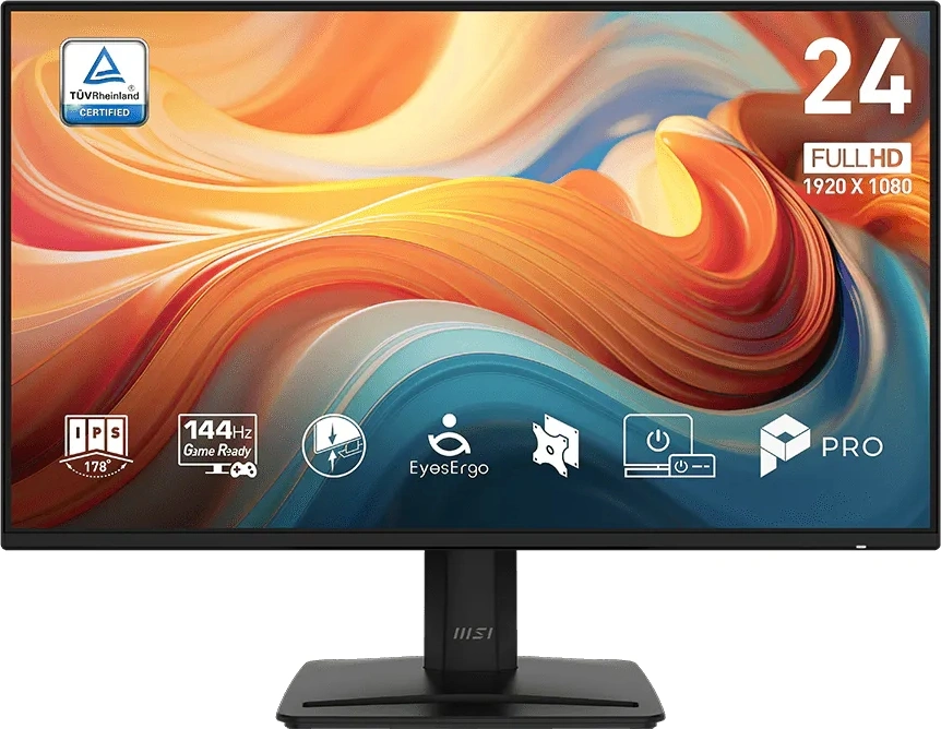 Монитор MSI 23.8" Pro MP242 E14A черный IPS LED 16:9 HDMI M/M матовая 300cd 178гр/178гр 1920x1080 144Hz VGA DP FHD 3.1кг