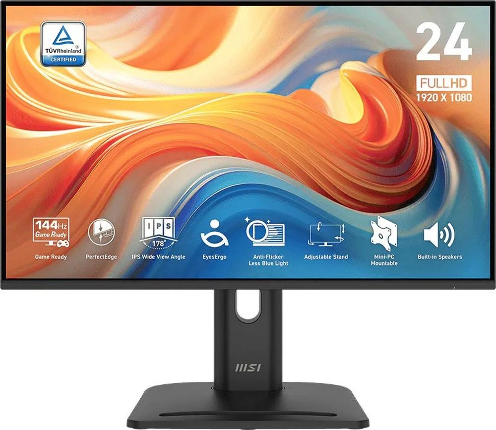 Монитор MSI 23.8" Pro MP245PG E14 черный IPS LED 16:9 HDMI M/M матовая HAS Piv 300cd 178гр/178гр 1920x1080 144Hz VGA DP FHD 5.25кг