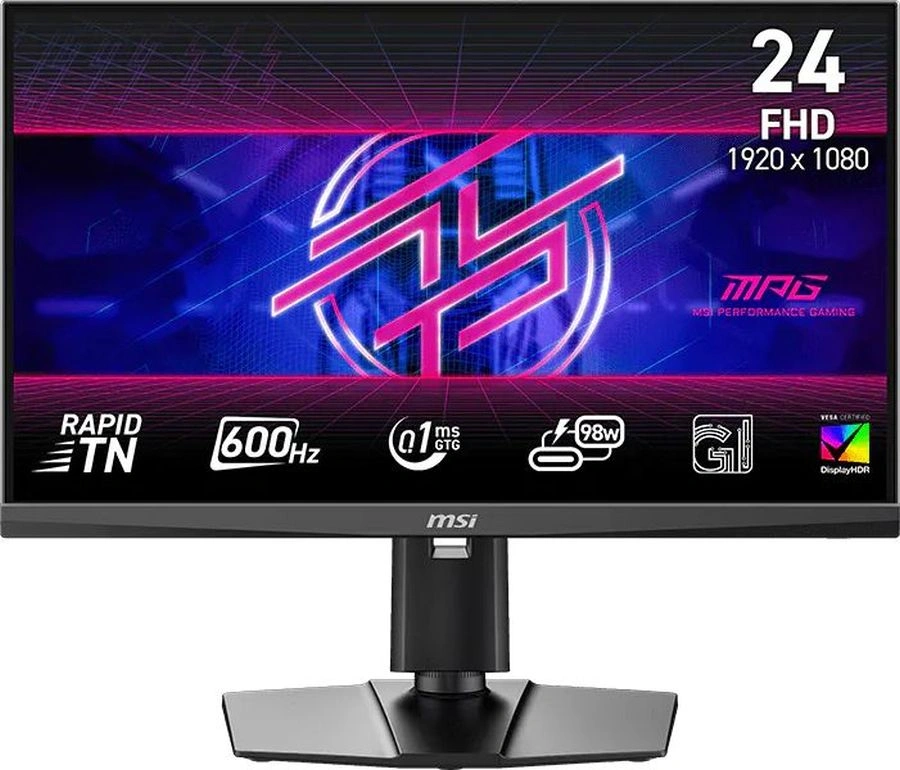 Монитор MSI 24.5" MPG 242R X60N черный TN LED 16:9 HDMI матовая HAS Piv 350cd 178гр/178гр 1920x1080 600Hz FreeSync Premium DP FHD USB 6.9кг