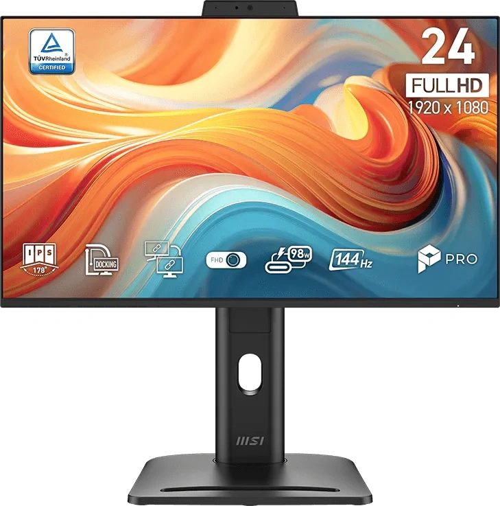Монитор MSI 23.8" Pro MP245PDG E14 черный IPS LED 16:9 HDMI M/M Cam матовая HAS Piv 1000:1 250cd 178гр/178гр 1920x1080 144Hz DP FHD USB 5.83кг