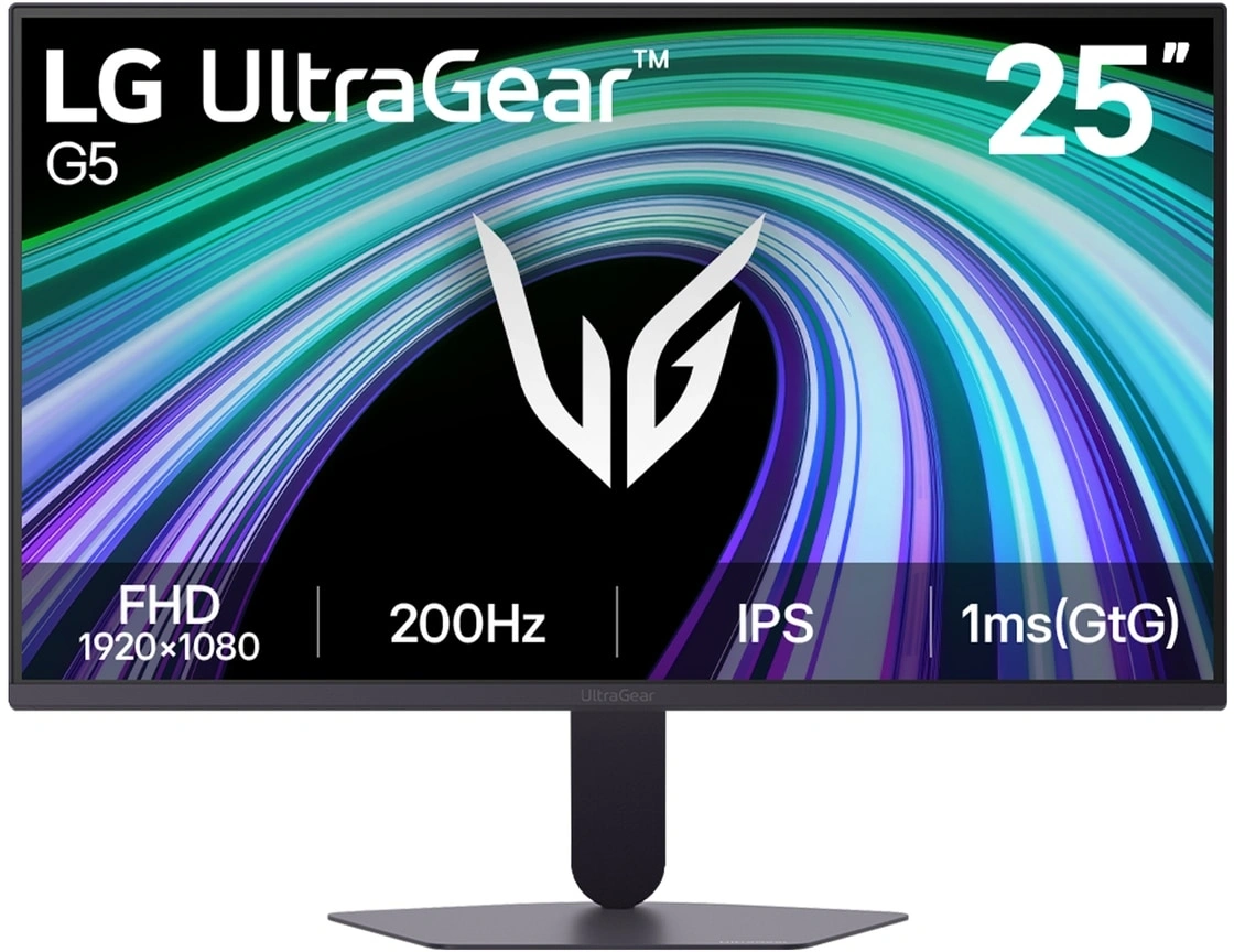 Монитор LG 24.4" (62.2 см) UltraGear 25G523B-B черный IPS LED 16:9 HDMI матовая 1000:1 300cd 178гр/178гр 1920x1080 200Hz FreeSync Premium DP FHD 3.5кг