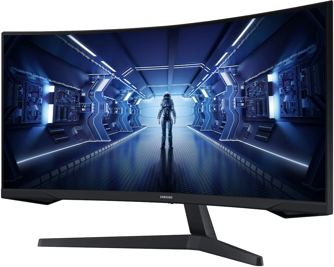 Монитор Samsung 34" Odyssey G5 LC34G55TWWPXEN черный VA LED 21:9 HDMI матовая 250cd 178гр/178гр 3440x1440 165Hz FreeSync Premium DP UW 5.6кг
