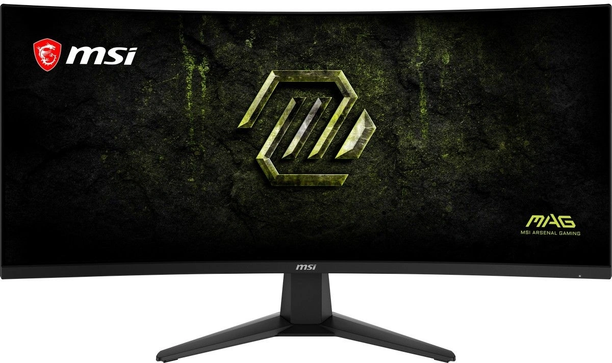 Монитор MSI 34" Mag 346CQDF E20 черный VA LED 1ms 21:9 HDMI M/M матовая 300cd 178гр/178гр 3440x1440 200Hz DP 2K 7.7кг