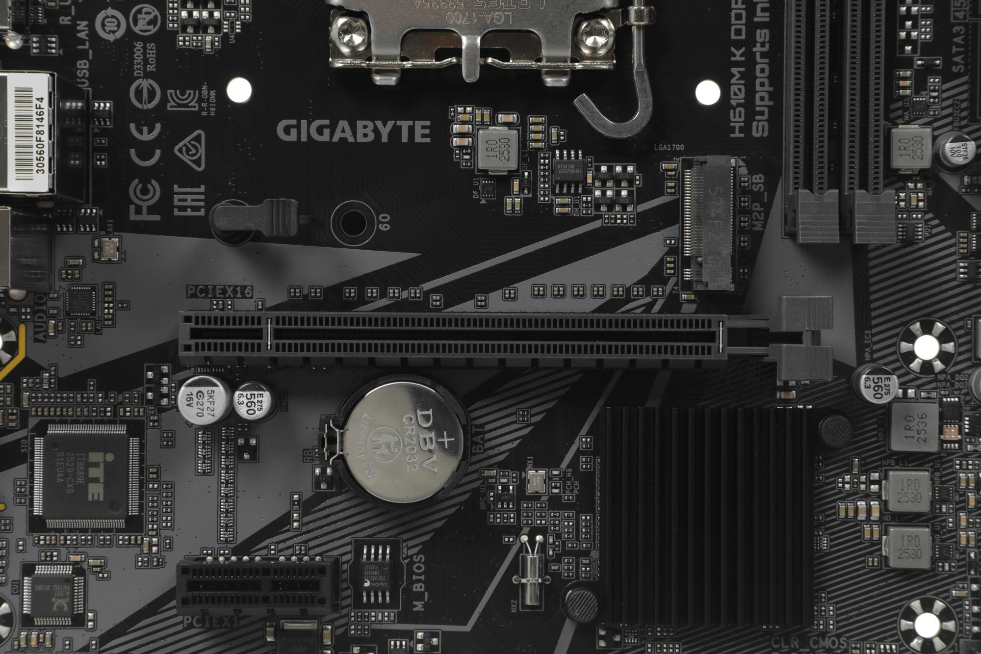 Материнская плата Gigabyte H610M K DDR4 Soc-1700 Intel H610 2xDDR4 mATX AC`97 8ch(7.1) GbLAN+HDMI — изображение 5