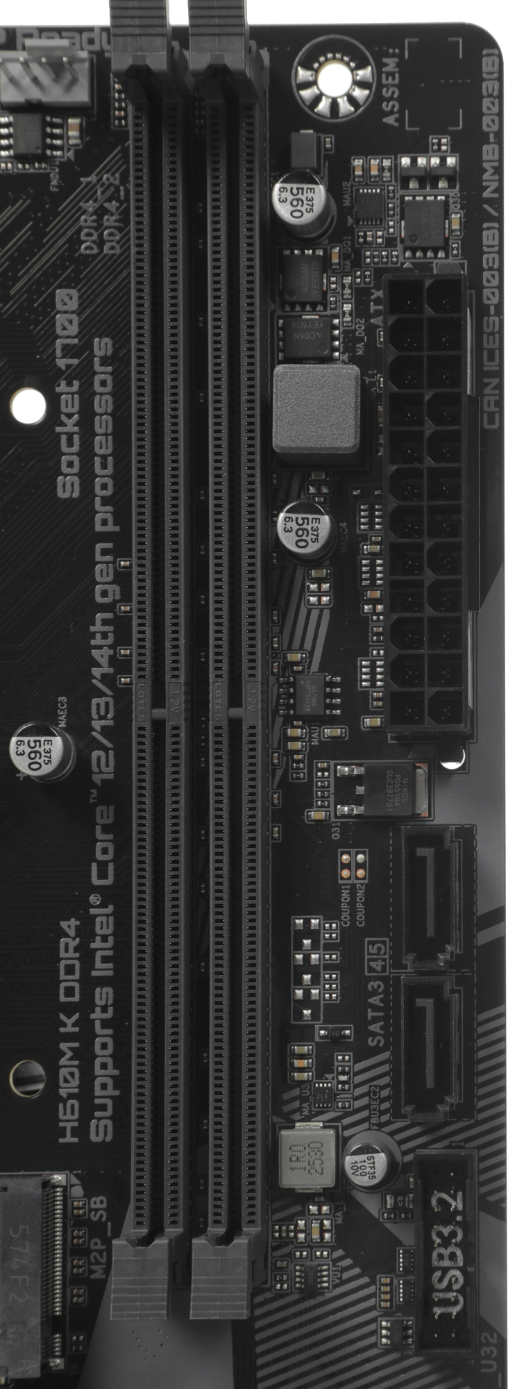 Материнская плата Gigabyte H610M K DDR4 Soc-1700 Intel H610 2xDDR4 mATX AC`97 8ch(7.1) GbLAN+HDMI — изображение 6