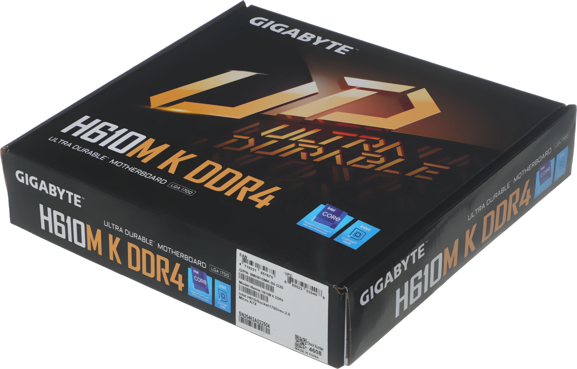 Материнская плата Gigabyte H610M K DDR4 Soc-1700 Intel H610 2xDDR4 mATX AC`97 8ch(7.1) GbLAN+HDMI — изображение 11