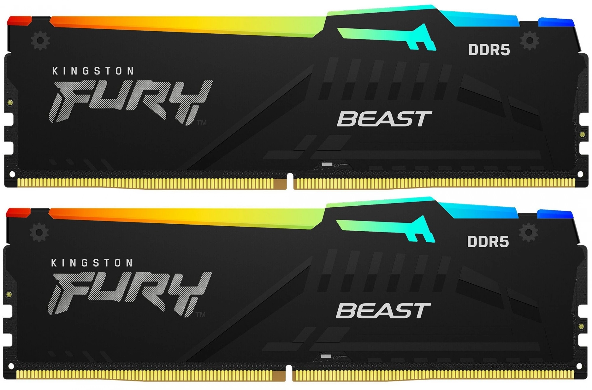 Память DDR5 2x8Gb 6000MHz Kingston KF560C36BBEAK2-16 Fury Beast RGB RTL Gaming PC5-48000 CL36 DIMM 288-pin 1.35В single rank с радиатором Ret — изображение 4
