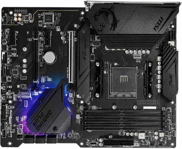 Материнская плата MSI MPG B550 GAMING PLUS Soc-AM4 AMD B550 4xDDR4 ATX AC`97 8ch(7.1) GbLAN RAID+HDMI+DP — изображение 6