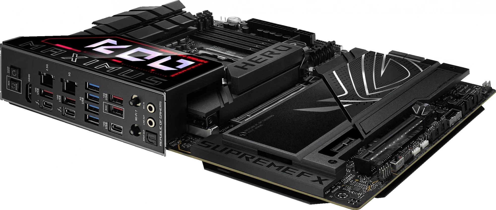 Материнская плата Asus ROG MAXIMUS Z890 HERO Soc-1851 Intel Z890 4xDDR5 ATX AC`97 8ch(7.1) 5Gigabit + 2.5Gigabit Ethernet RAID+HDMI — изображение 8