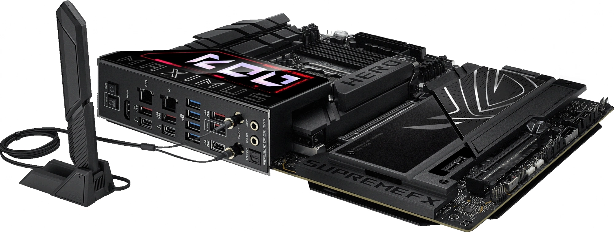 Материнская плата Asus ROG MAXIMUS Z890 HERO Soc-1851 Intel Z890 4xDDR5 ATX AC`97 8ch(7.1) 5Gigabit + 2.5Gigabit Ethernet RAID+HDMI — изображение 9