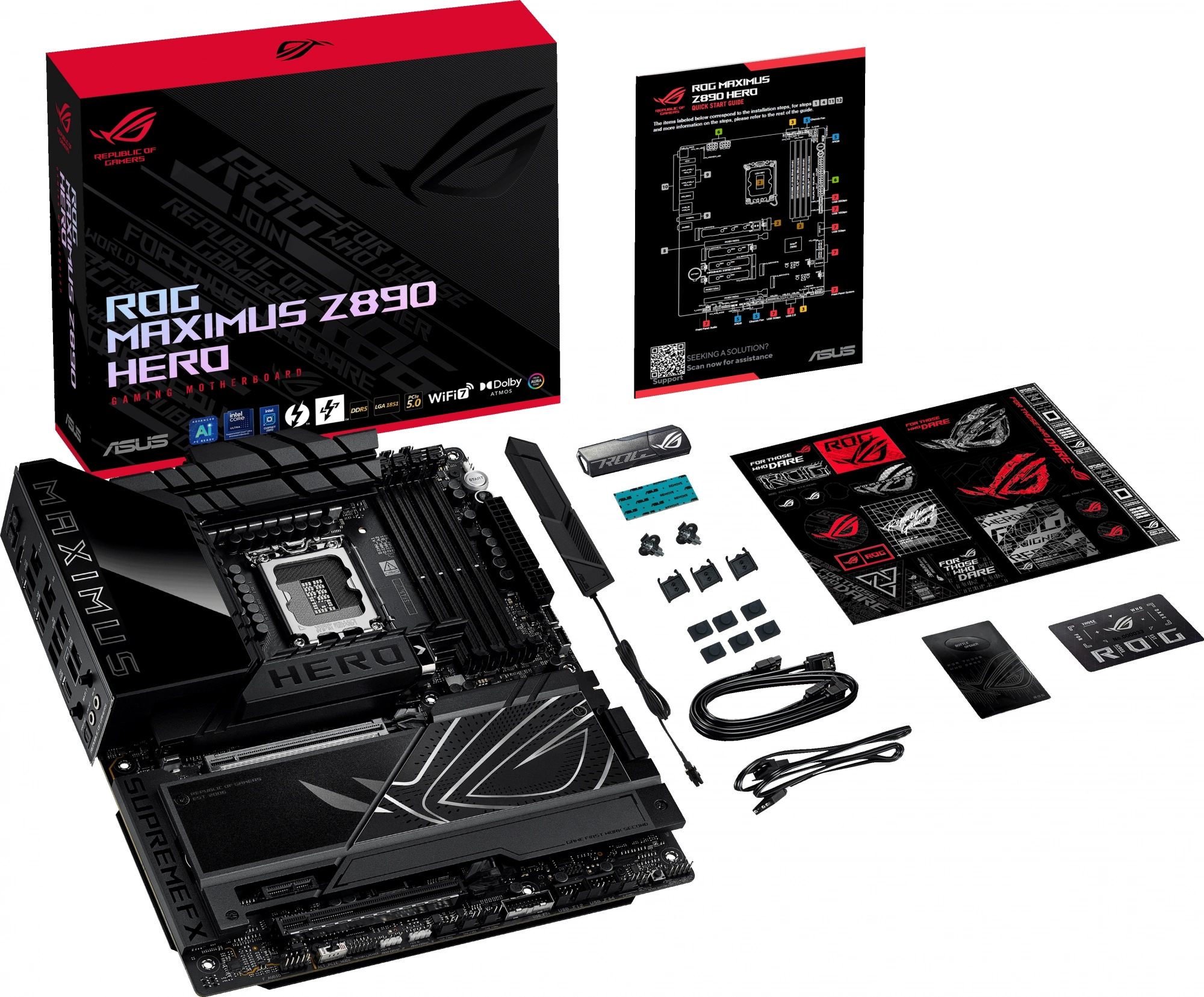 Материнская плата Asus ROG MAXIMUS Z890 HERO Soc-1851 Intel Z890 4xDDR5 ATX AC`97 8ch(7.1) 5Gigabit + 2.5Gigabit Ethernet RAID+HDMI — изображение 13