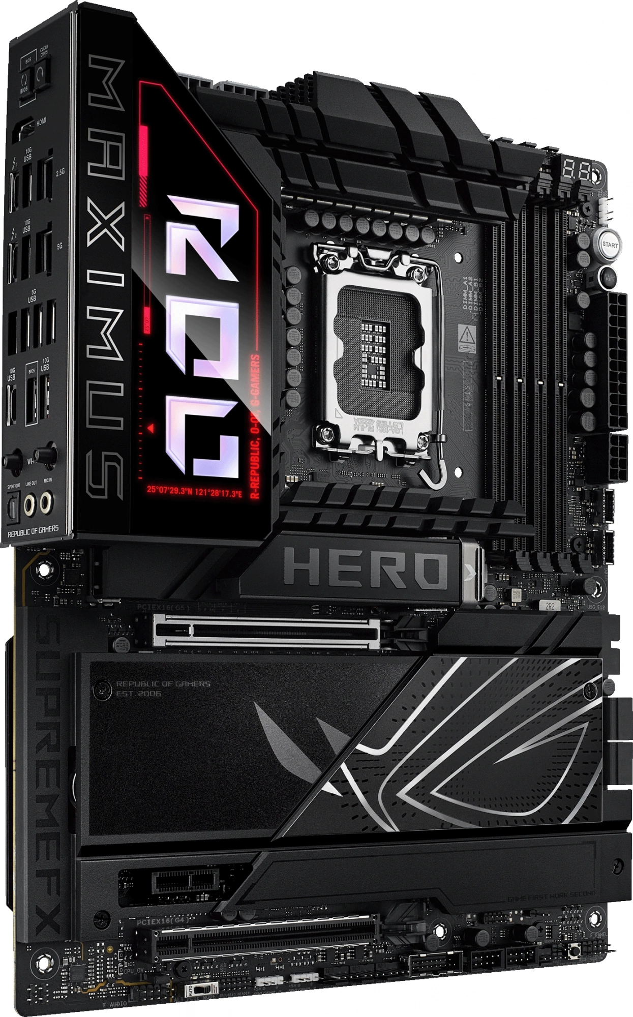 Материнская плата Asus ROG MAXIMUS Z890 HERO Soc-1851 Intel Z890 4xDDR5 ATX AC`97 8ch(7.1) 5Gigabit + 2.5Gigabit Ethernet RAID+HDMI — изображение 4