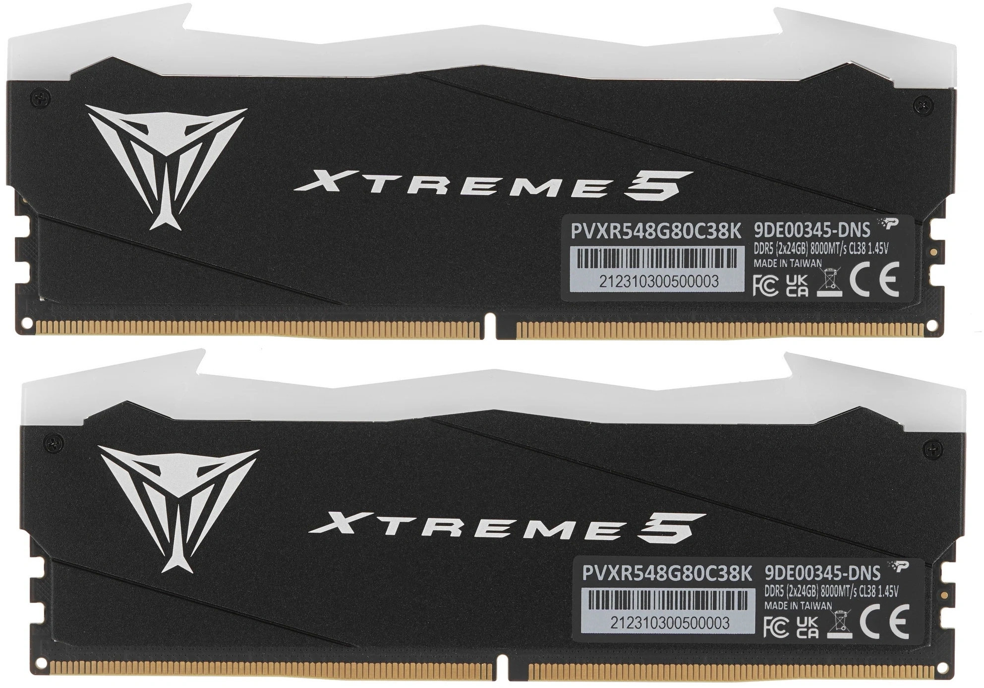 Память DDR5 2x24GB 8000MHz Patriot PVXR548G80C38K Viper Xtreme 5 RGB RTL Gaming PC5-64000 CL38 DIMM 288-pin 1.45В с радиатором Ret — изображение 8