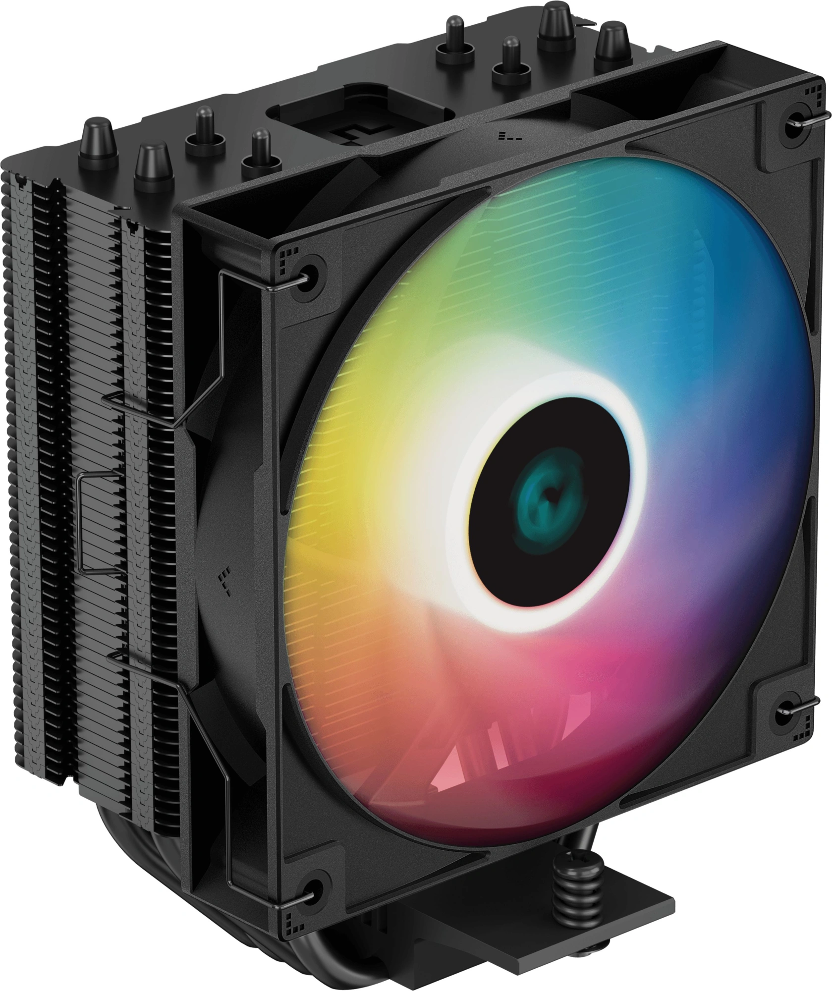 Устройство охлаждения(кулер) Deepcool AG400 Bk ARGB Soc-AM5/AM4/1200/1700/1851 черный/белый 4-pin 31.6dB Al+Cu 220W 614gr Ret (R-AG400-BKANMC-G-2)