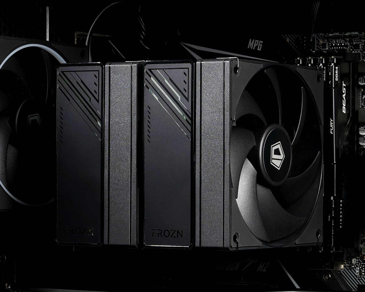 Устройство охлаждения(кулер) ID-Cooling Frozn A620 Soc-AM5/AM4/1200/1700/1851 черный 4-pin 29.85dB Al+Cu 270W 1190gr Ret (FROZN A620 BLACK) — изображение 7