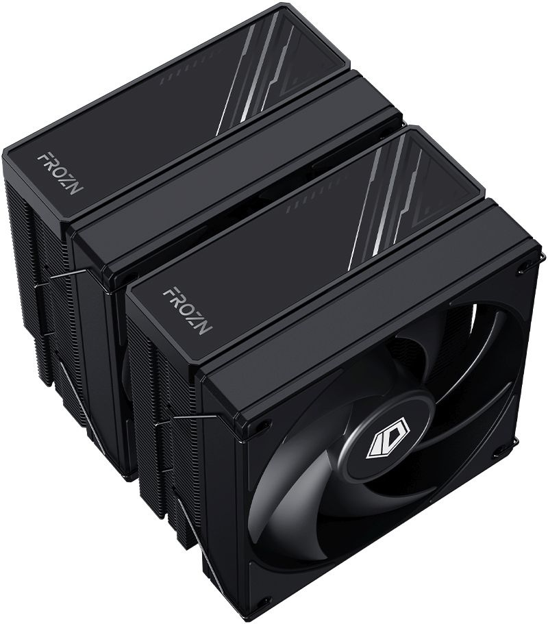 Устройство охлаждения(кулер) ID-Cooling Frozn A620 Soc-AM5/AM4/1200/1700/1851 черный 4-pin 29.85dB Al+Cu 270W 1190gr Ret (FROZN A620 BLACK) — изображение 3