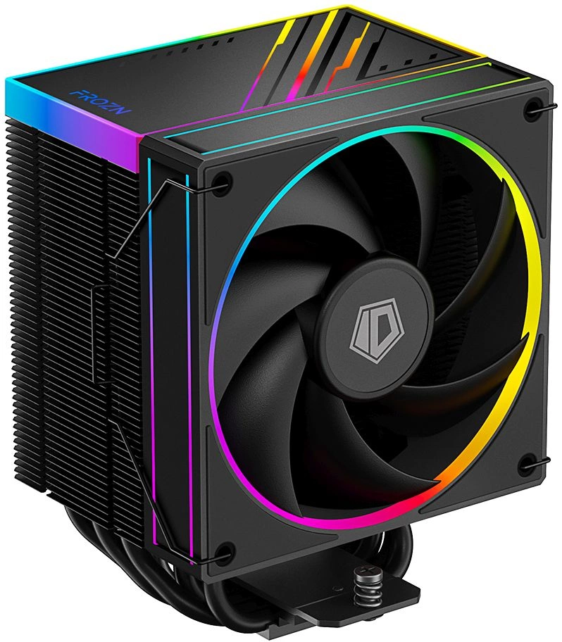 Устройство охлаждения(кулер) ID-Cooling Frozn A610 ARGB Soc-AM5/AM4/1200/1700/1851 черный 4-pin 29.9dB Al+Cu 250W 940gr Ret (FROZN A610 ARGB)