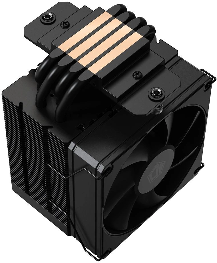 Устройство охлаждения(кулер) ID-Cooling Frozn A400 Soc-AM5/AM4/1200/1700/1851 черный 4-pin 25.8dB Al+Cu 180W 580gr Ret (FROZN A400 BLACK) — изображение 2