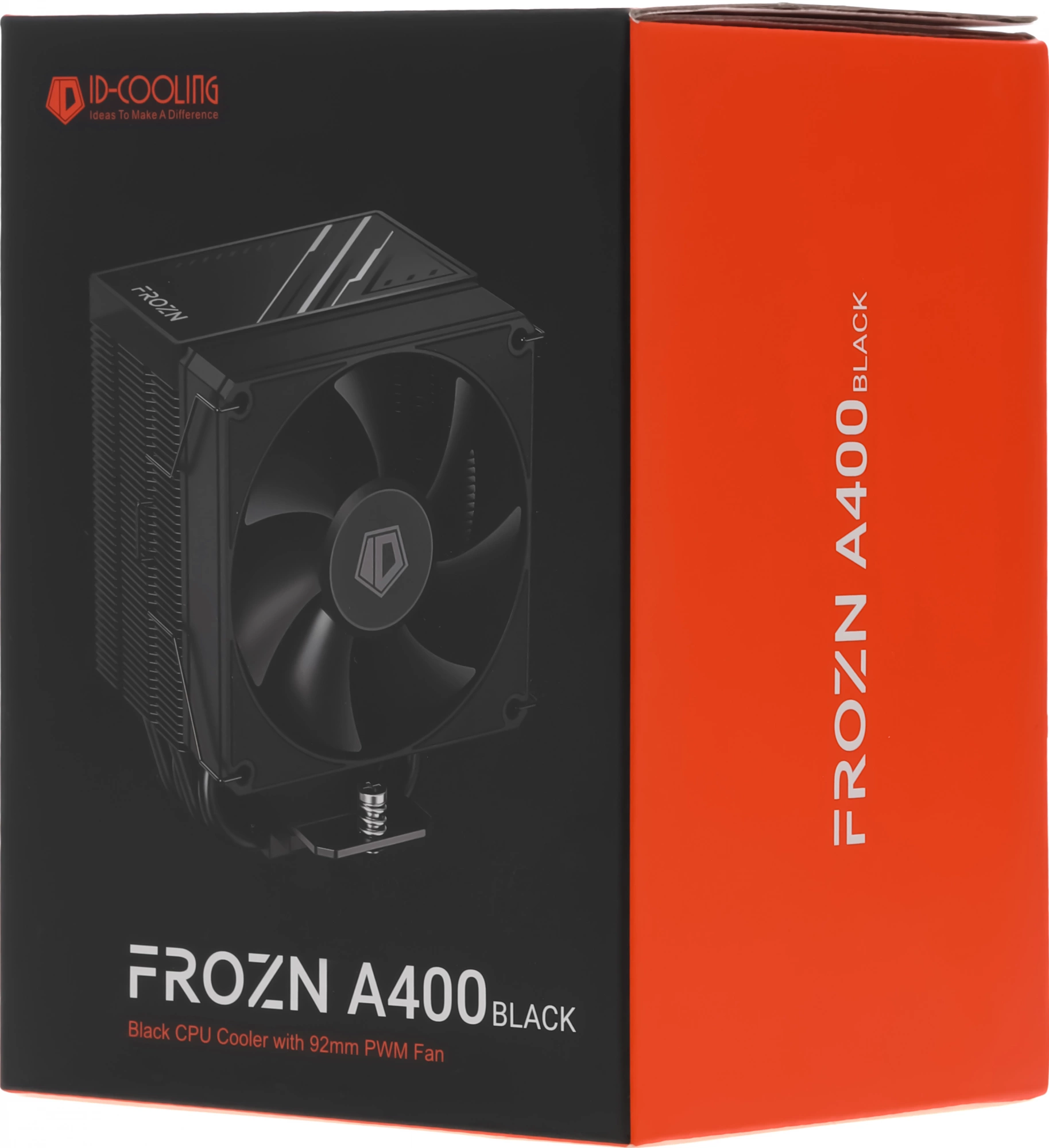 Устройство охлаждения(кулер) ID-Cooling Frozn A400 Soc-AM5/AM4/1200/1700/1851 черный 4-pin 25.8dB Al+Cu 180W 580gr Ret (FROZN A400 BLACK) — изображение 11