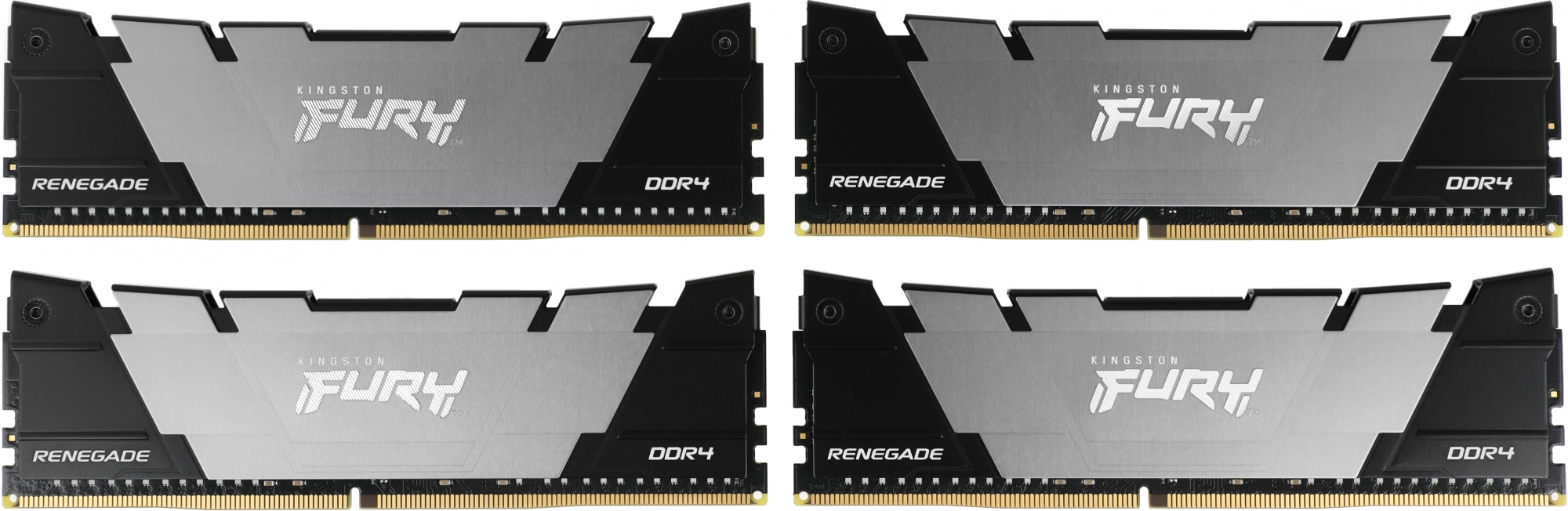 Память DDR4 4x32GB 3200MHz Kingston KF432C16RB2K4/128 Fury Renegade Black RTL Gaming PC4-25600 CL16 DIMM 288-pin 1.35В kit dual rank с радиатором Ret — изображение 3