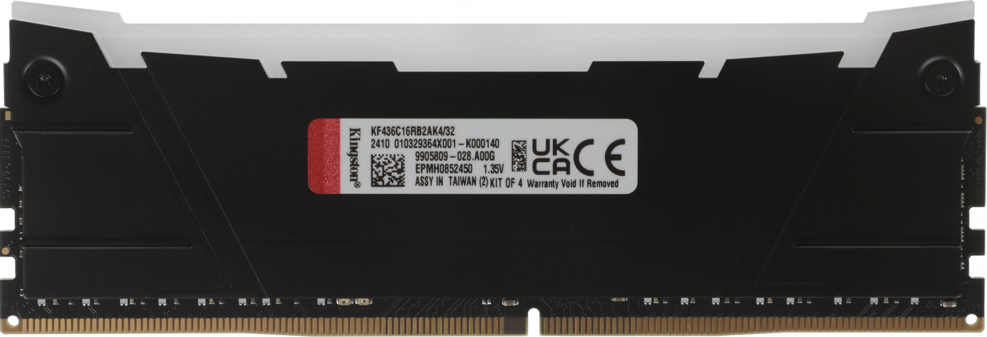 Память DDR4 4x8GB 3600MHz Kingston KF436C16RB2AK4/32 Fury Renegade RGB RTL Gaming PC4-28800 CL16 DIMM 288-pin 1.35В single rank с радиатором Ret — изображение 7