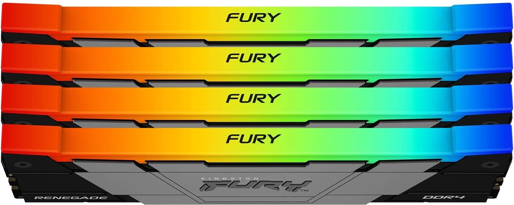 Память DDR4 4x8GB 3600MHz Kingston KF436C16RB2AK4/32 Fury Renegade RGB RTL Gaming PC4-28800 CL16 DIMM 288-pin 1.35В single rank с радиатором Ret — изображение 2