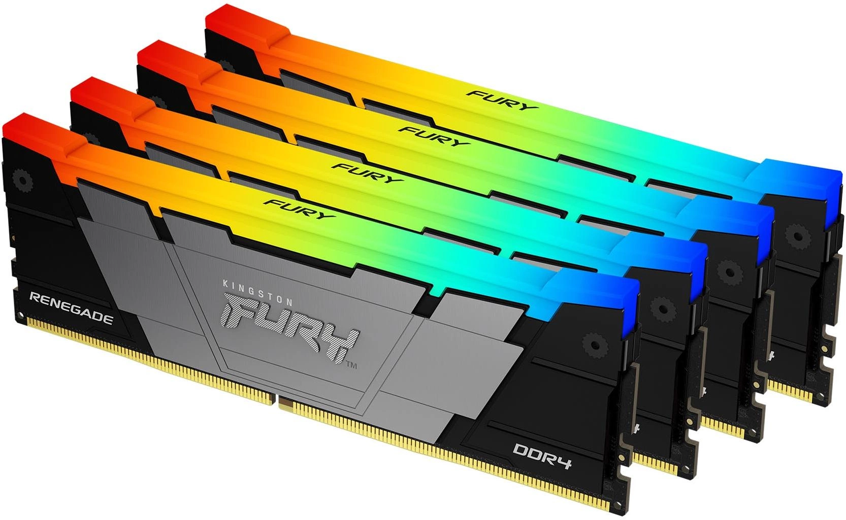 Память DDR4 4x8GB 3600MHz Kingston KF436C16RB2AK4/32 Fury Renegade RGB RTL Gaming PC4-28800 CL16 DIMM 288-pin 1.35В single rank с радиатором Ret — изображение 3