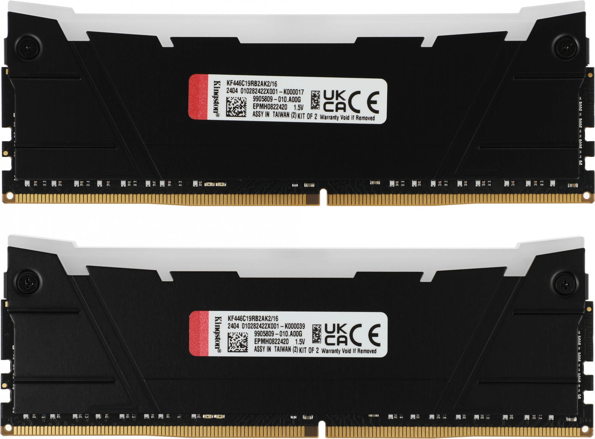 Память DDR4 2x8GB 4600МГц Kingston KF446C19RB2AK2/16 Fury Renegade RGB RTL Gaming PC4-36800 CL19 DIMM 288-pin 1.5В kit single rank с радиатором Ret — изображение 7