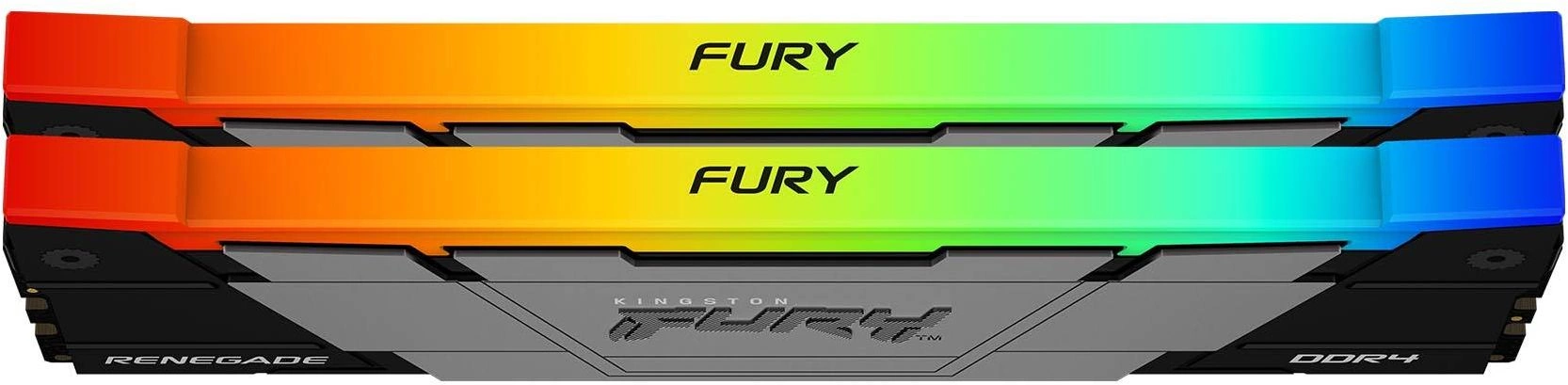 Память DDR4 2x8GB 4600МГц Kingston KF446C19RB2AK2/16 Fury Renegade RGB RTL Gaming PC4-36800 CL19 DIMM 288-pin 1.5В kit single rank с радиатором Ret — изображение 2