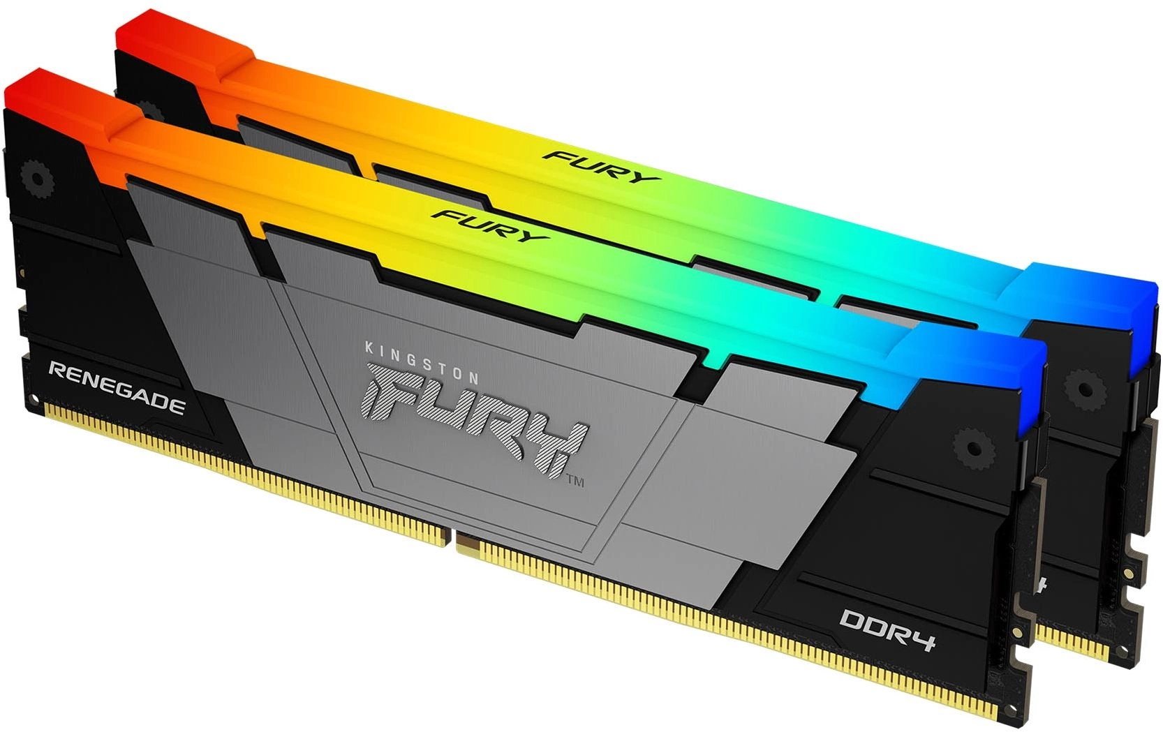 Память DDR4 2x8GB 4600МГц Kingston KF446C19RB2AK2/16 Fury Renegade RGB RTL Gaming PC4-36800 CL19 DIMM 288-pin 1.5В kit single rank с радиатором Ret — изображение 3