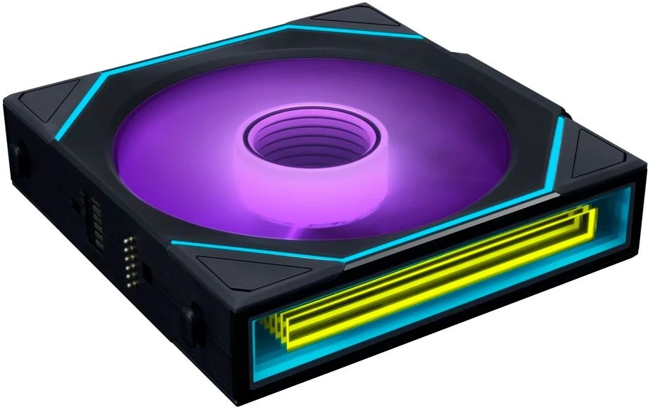 Вентилятор для корпуса Lian-Li Uni Fan SL-INF Wireless 120 ARGB 120х124.5x28 черный 4-pin 29.2дБ (упак.:3шт) (G99.12SLIN1W3B.R0) Ret — изображение 5