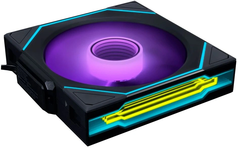 Вентилятор для корпуса Lian-Li Uni Fan SL-INF Wireless 120 ARGB 120х124.5x28 черный 4-pin 29.2дБ (упак.:3шт) (G99.12SLIN1W3B.R0) Ret — изображение 4
