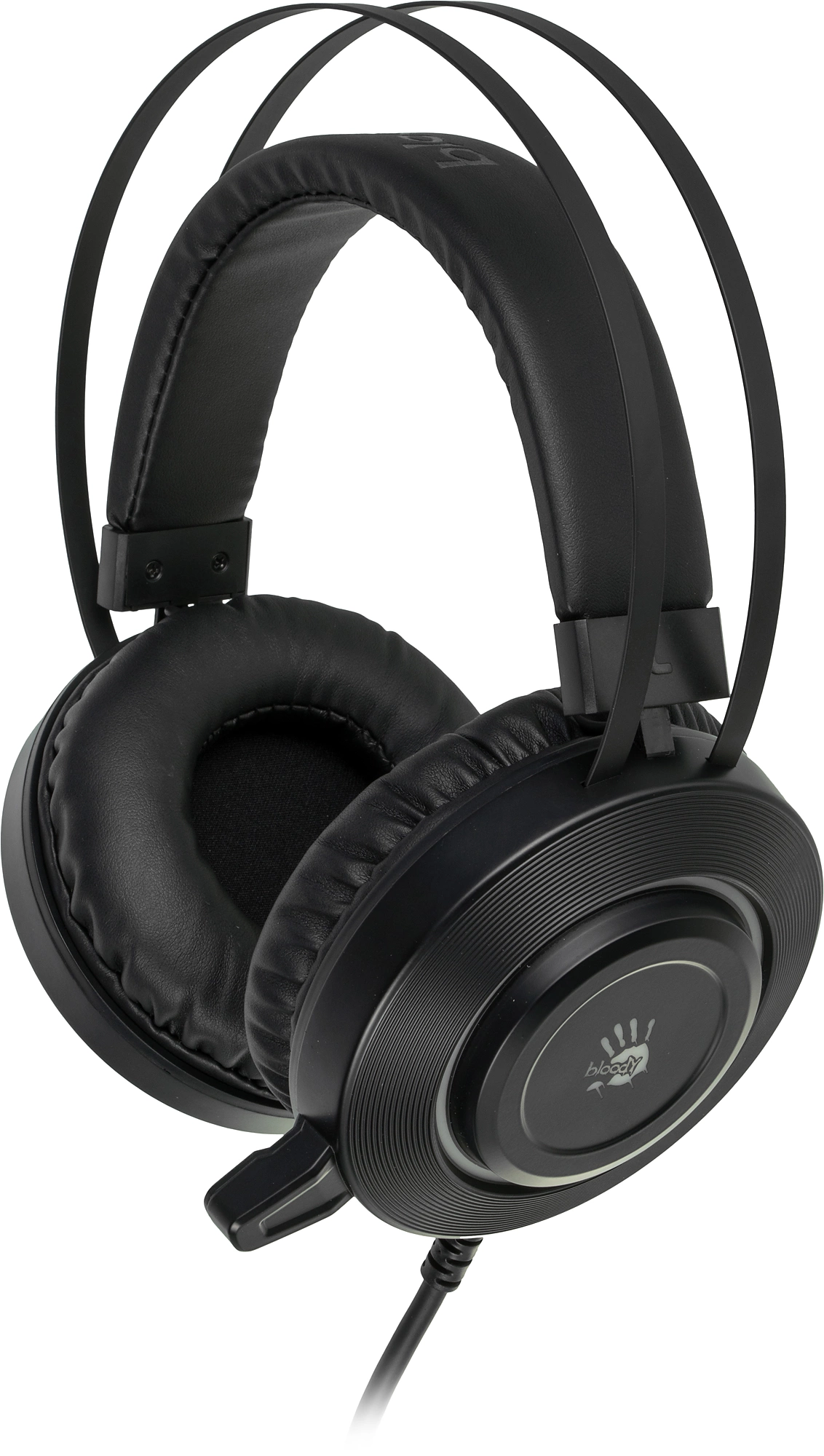 Наушники с микрофоном A4Tech Bloody G521 черный 2.3м мониторные USB оголовье (G521 (BLACK))