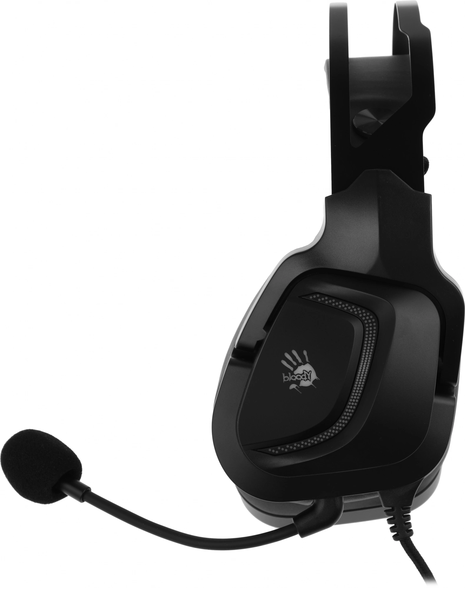 Наушники с микрофоном A4Tech Bloody G570 черный/серый 2м мониторные USB оголовье (G570 (BLACK+GREY) USB) — изображение 5