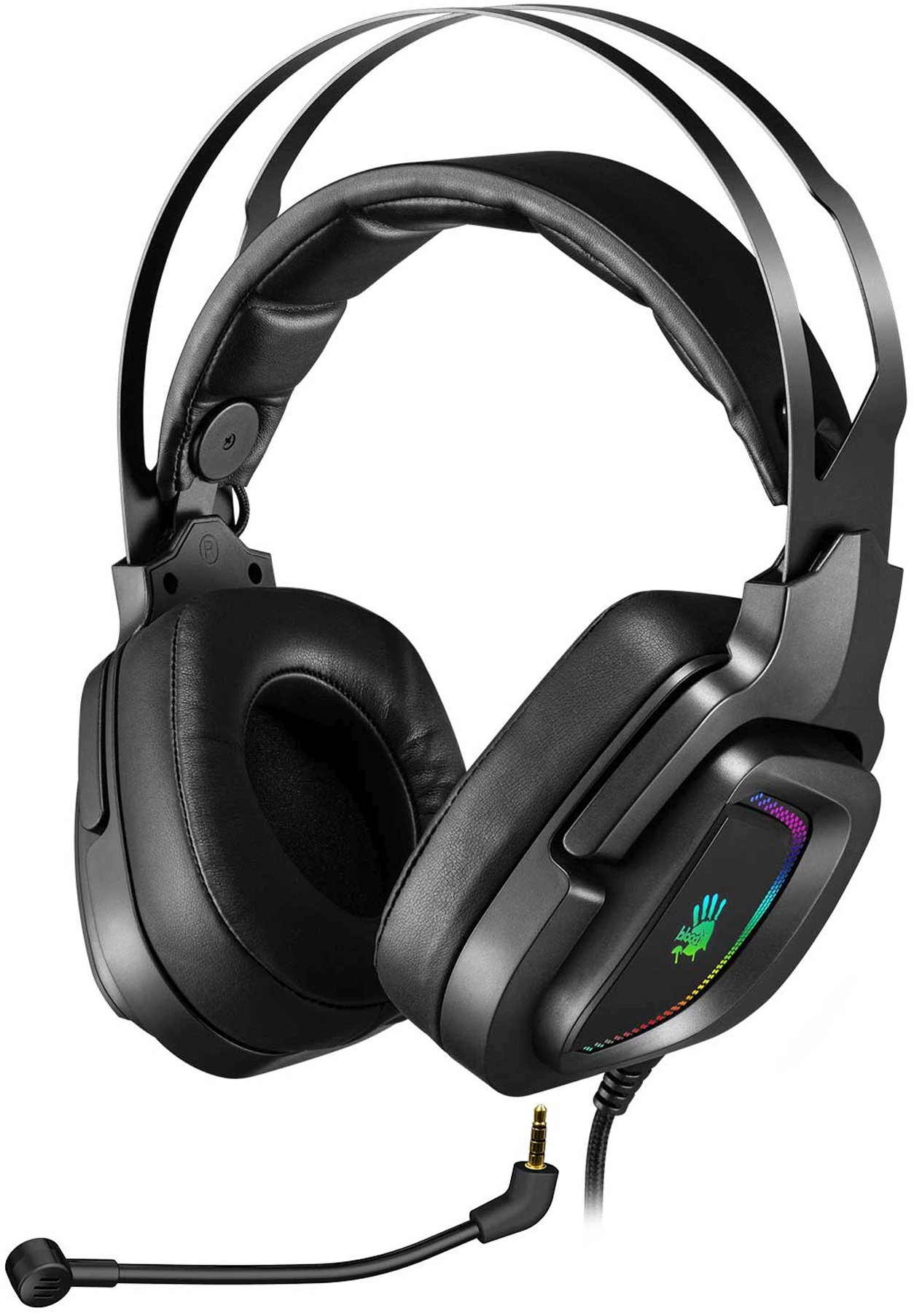 Наушники с микрофоном A4Tech Bloody G570 черный/серый 2м мониторные USB оголовье (G570 (BLACK+GREY) USB) — изображение 16