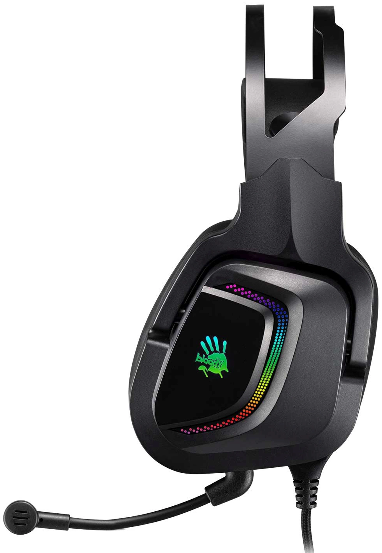 Наушники с микрофоном A4Tech Bloody G570 черный/серый 2м мониторные USB оголовье (G570 (BLACK+GREY) USB) — изображение 17