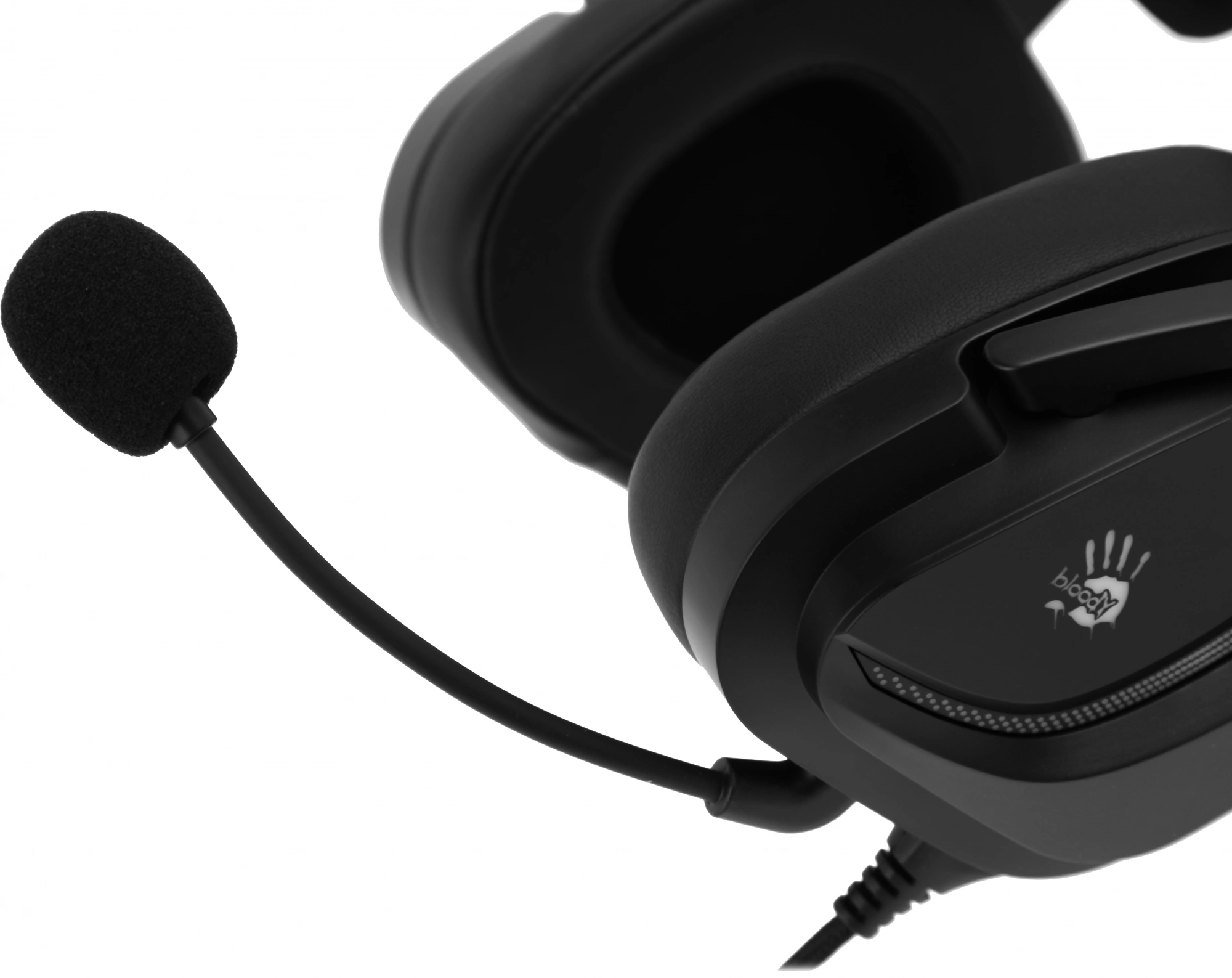 Наушники с микрофоном A4Tech Bloody G575P черный 2м мониторные оголовье (G575P 4PIN+USB/BLACK) — изображение 3